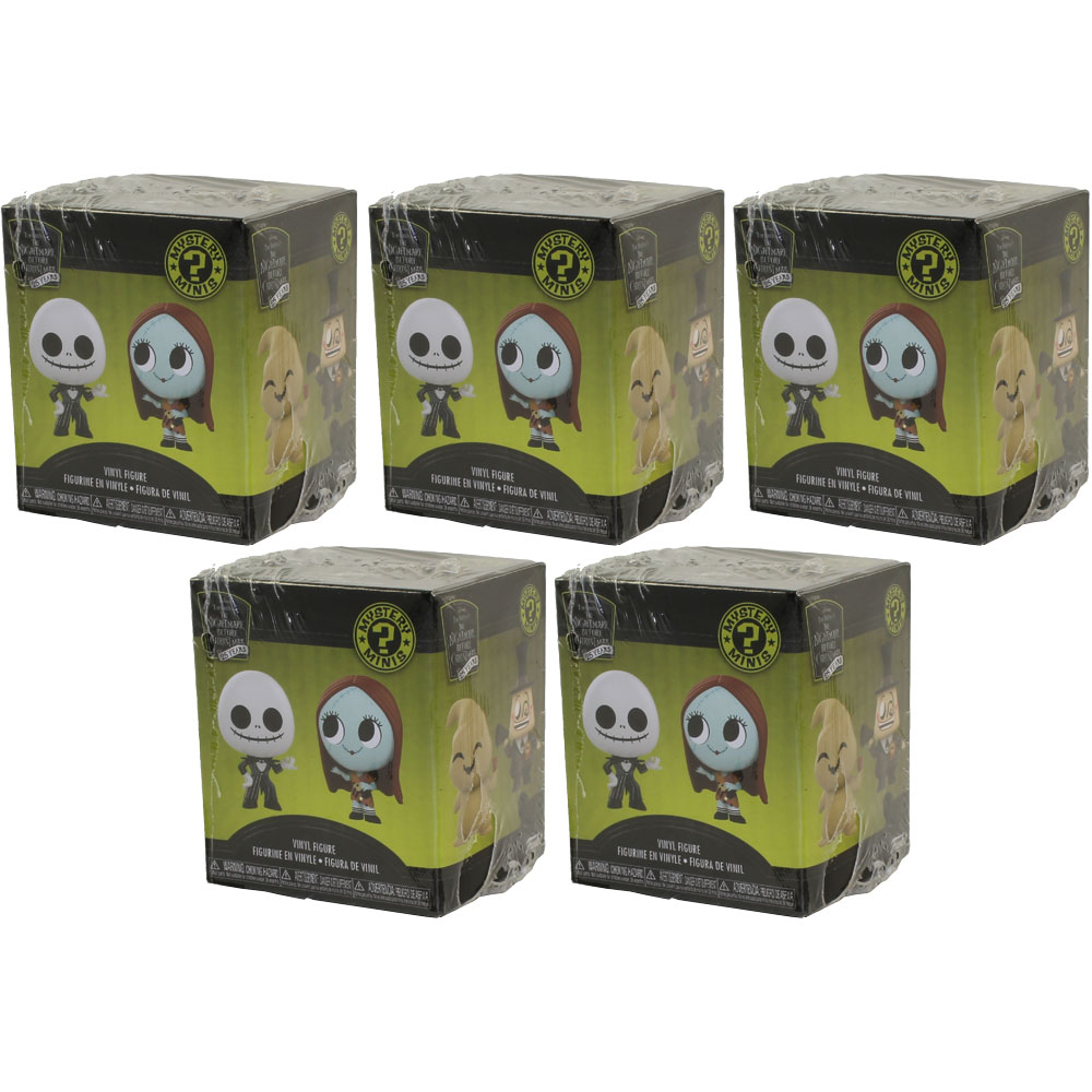 Funko Mystery Mini Vinyl Figures - Nightmare Before Christmas 25 Years - BLIND BOXES (5 Pack Lot)