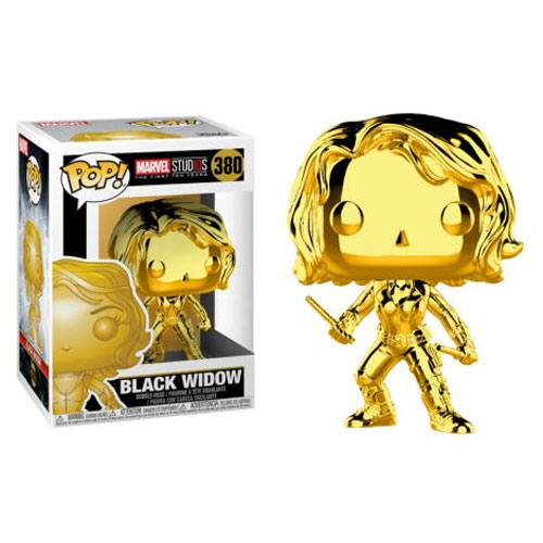 Funko POP! Marvel Studios 10 Vinyl Figure - BLACK WIDOW #380 (Gold Chrome)