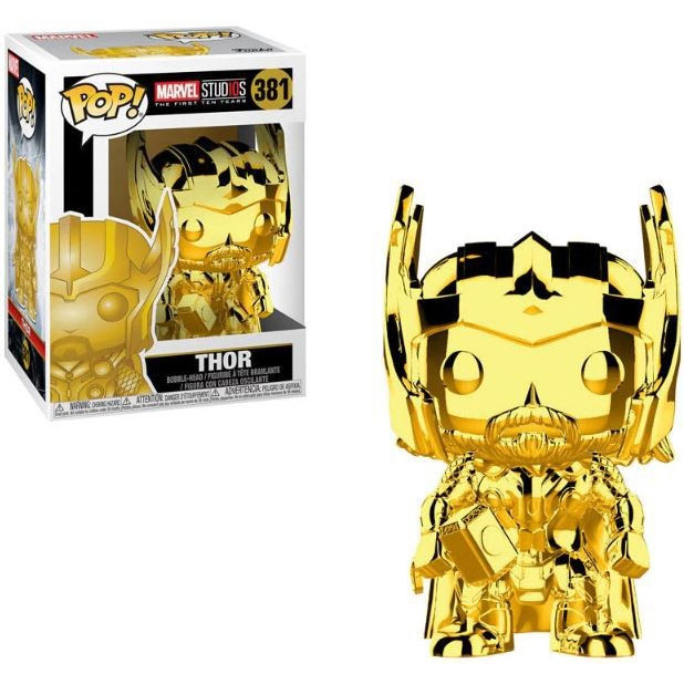 Funko POP! Marvel Studios 10 Vinyl Figure - THOR #381 (Gold Chrome)