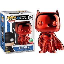 Funko POP! DC Comics Vinyl Figure - BATMAN [Red Chrome] #144 *Exclusive*