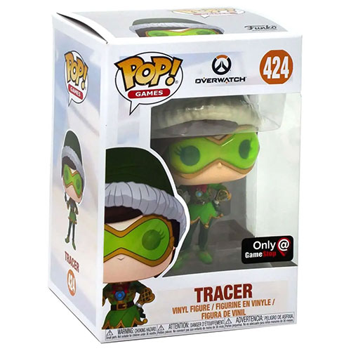 Funko POP! Games Overwatch Vinyl Figure - TRACER [Holiday Elf] #424 *Exclusive*