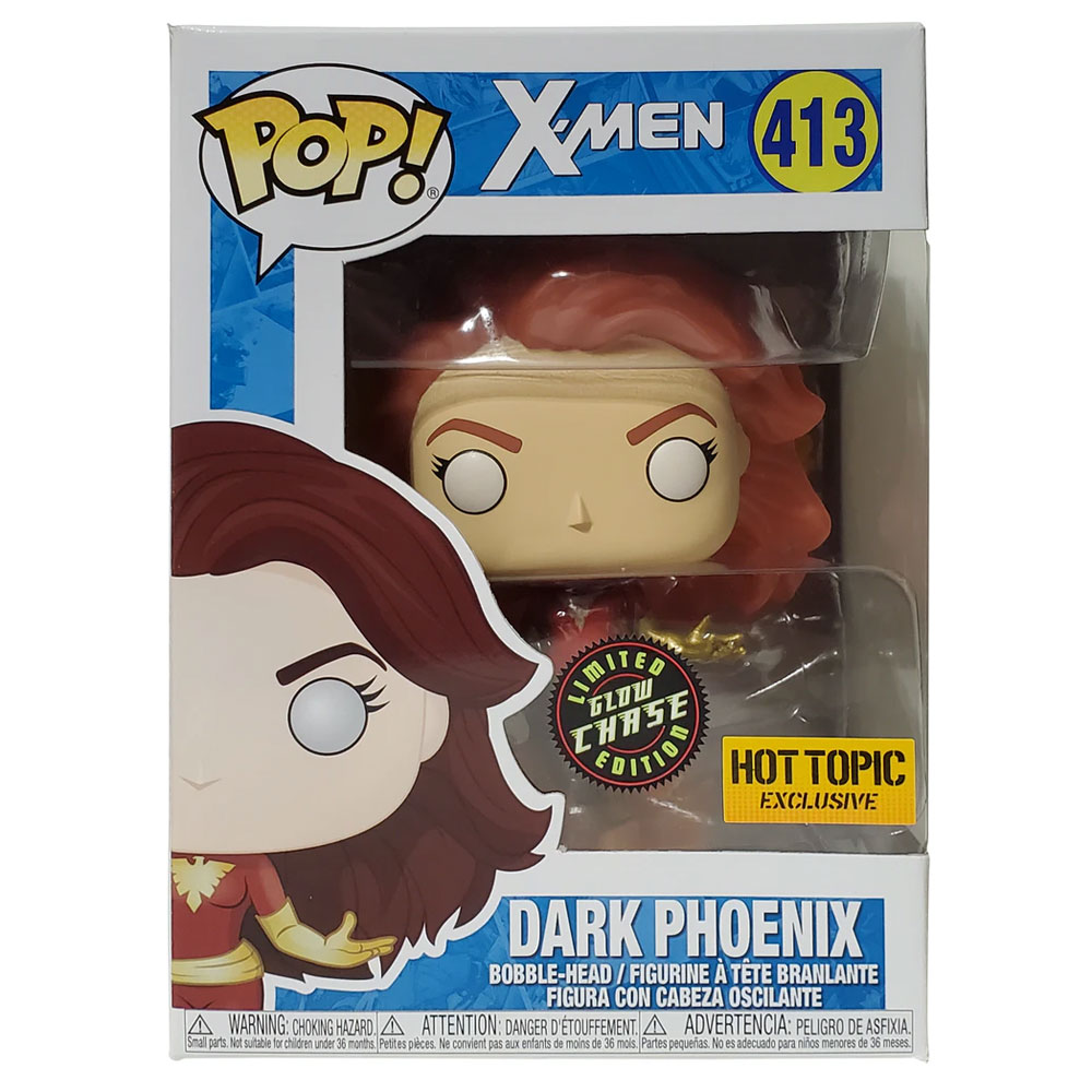 Funko POP! Heroes Vinyl Bobble-Head - Marvel X-Men - DARK PHOENIX (Glow CHASE) #413 *Exclusive*