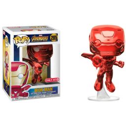 Funko POP! Marvel Avengers Infinity War Vinyl Bobble Figure - IRON MAN (Red Chrome) #285 *Exclusive*