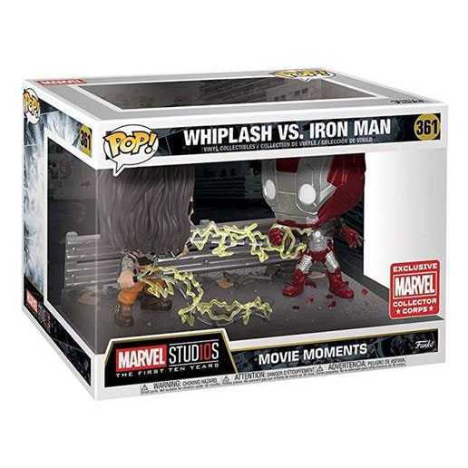 Funko POP! Marvel Movie Moments Vinyl Figure Set - WHIPLASH VS. IRON MAN #361 *MVCC Exclusive*