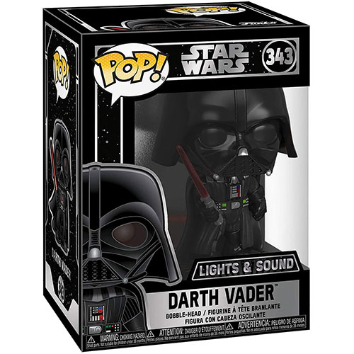 Funko POP! Star Wars Vinyl Bobble Figure - DARTH VADER #343 (Lights & Sound)