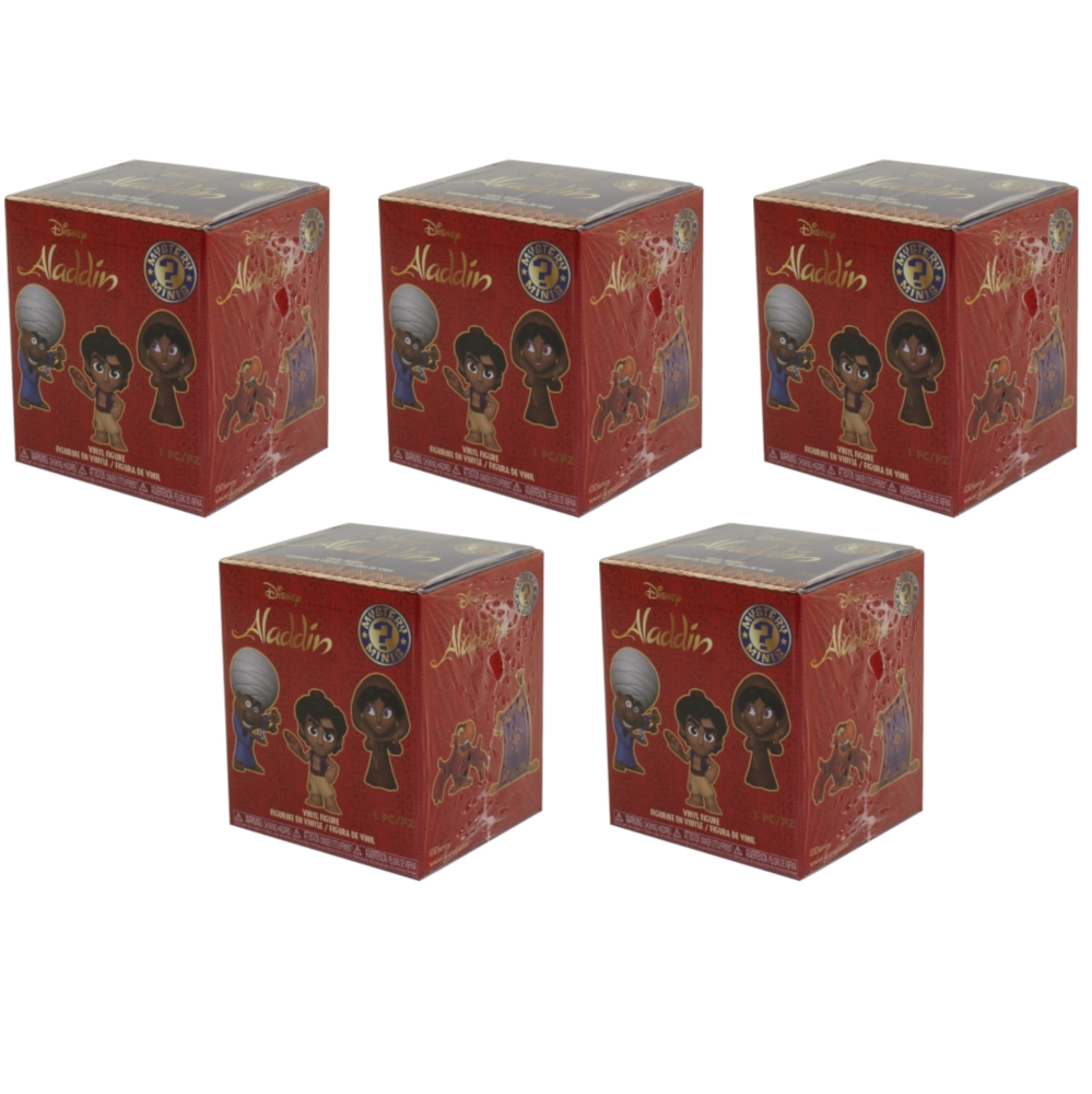 Funko Mystery Minis Vinyl Figure - Disney's Aladdin - BLIND BOXES (5 Pack Lot)
