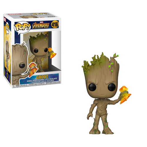 Funko POP! Marvel - Avengers Infinity War S2 Vinyl Bobble Figure - GROOT #416