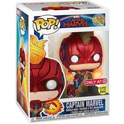 Funko POP! Marvel Vinyl Bobble-Head - CAPTAIN MARVEL #433 (Glow in Dark) *Target Exclusive*