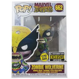 Funko POP! Marvel Zombies Vinyl Bobble Figure - ZOMBIE WOLVERINE (Glow in Dark) #662 *Exclusive*