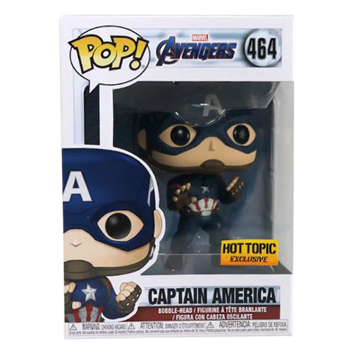 Funko POP! Marvel Avengers Endgame Vinyl Bobble Figure - CAPTAIN AMERICA #464 *Exclusive*