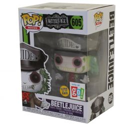 Funko POP! Movies Vinyl Figure - BEETLEJUICE (Guide Hat)(Glows in the Dark) #605 *Exclusive* Funko POP! Movies Vinyl Figure - BEETLEJUICE (Guide Hat)(Glows in the Dark) #605 *Exclusive*