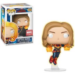 Funko POP! Marvel Vinyl Bobble-Head - CAPTAIN MARVEL #446 (Glow in Dark) *MCC Exclusive* Funko POP! Marvel Vinyl Bobble-Head - CAPTAIN MARVEL #446 (Glow in Dark) *MCC Exclusive*