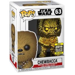 Funko POP! Star Wars Vinyl Bobble-Head Figure - CHEWBACCA [Gold Chrome] #63 *Exclusive*