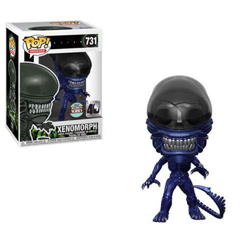 Funko POP! Movies - Aliens 40th Anniversary Vinyl Figure - XENOMORPH (Metallic Blue) #731