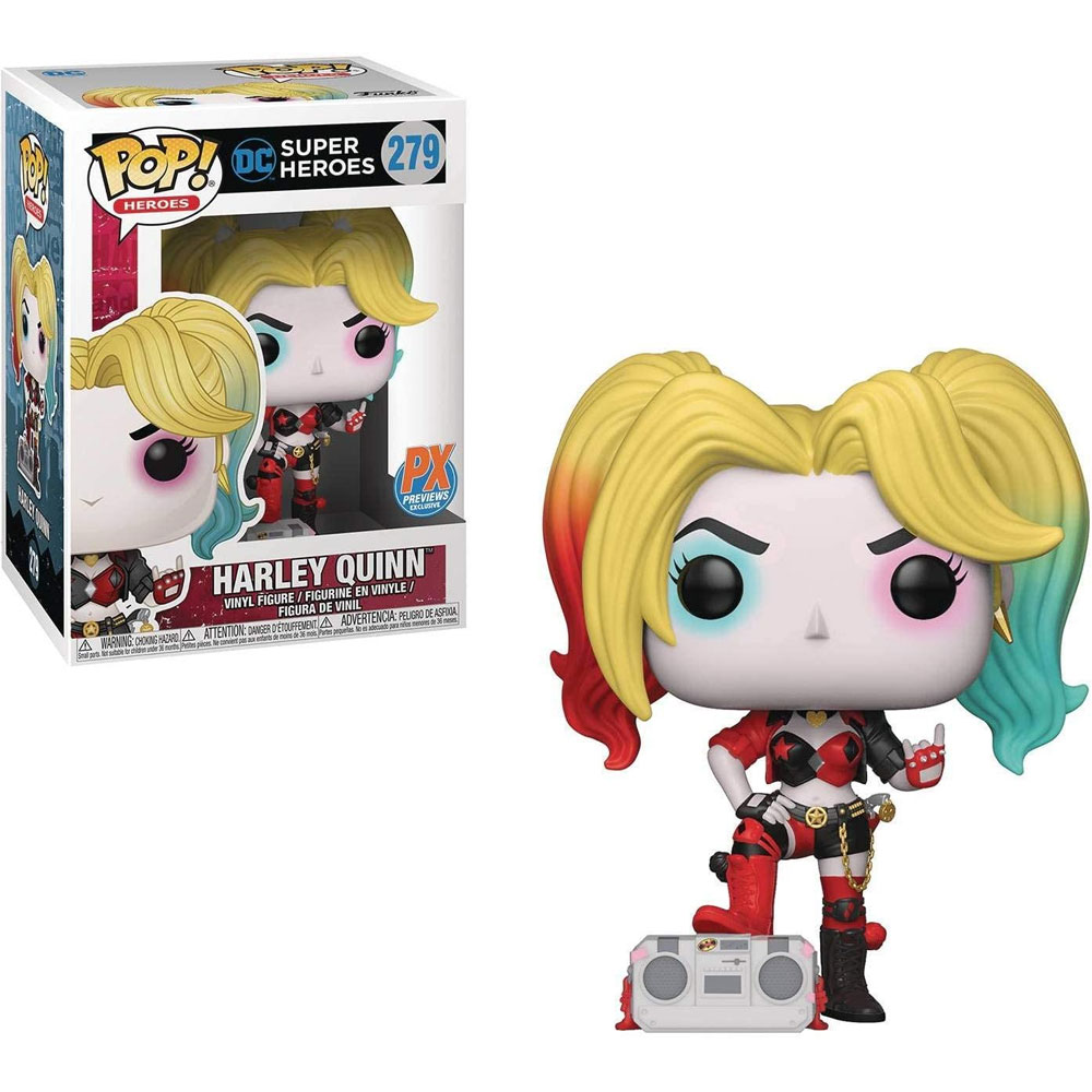harley quinn with boombox pop