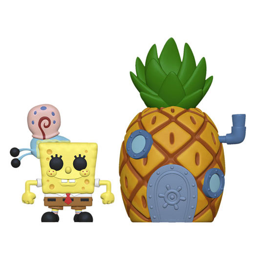 Funko POP! Town - Spongebob Vinyl Figure Set - PINEAPPLE HOUSE with Spongebob & Gary