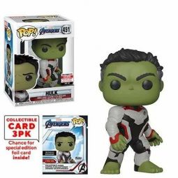 Funko POP! Marvel Avengers Endgame Vinyl Bobble Figure - HULK w/ Card Pack #451 *Exclusive*