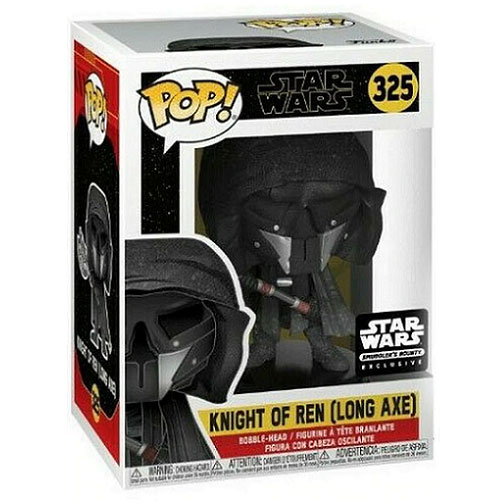 Funko POP! Star Wars Vinyl Bobble - KNIGHT OF REN (Long Axe) #325 *Smuggler's Bounty Exclusive*