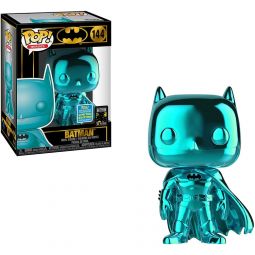 Funko POP! Heroes - DC Comics Vinyl Figure - BATMAN (Teal Chrome) #144 *2019 Convention Exclusive*