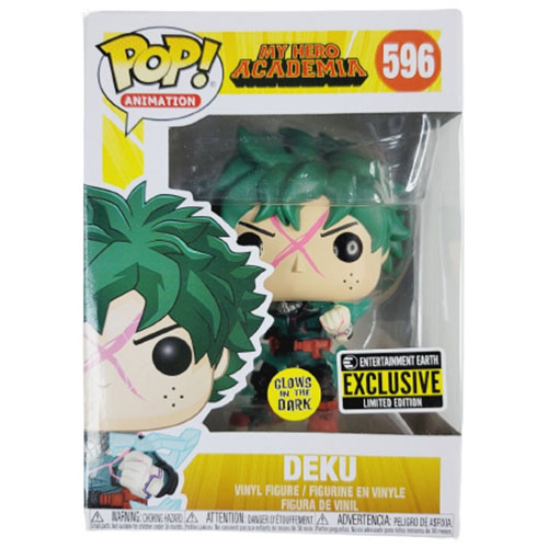 Funko POP! Animation My Hero Academia Vinyl Figure - DEKU [Glow in Dark] #596 *Exclusive*