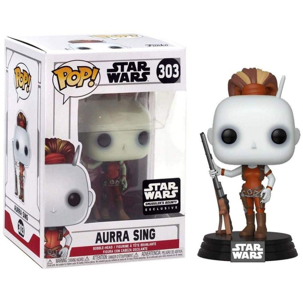 Funko POP! Star Wars Vinyl Bobble - AURRA SING #303 *Smuggler's Bounty Exclusive*