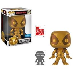 Funko POP! Marvel Deadpool Vinyl Bobble Figure - DEADPOOL (Metallic Gold) #543 [10 inch] *Exclusive*