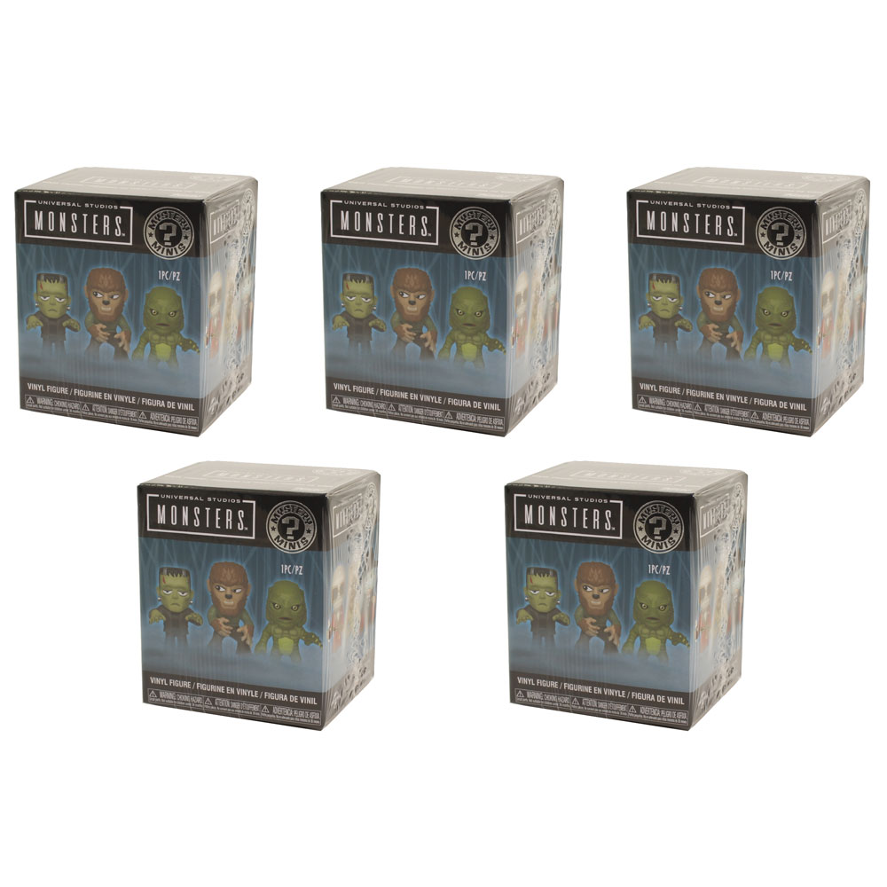 Funko Mystery Minis Vinyl Figure - Universal Monsters - BLIND BOXES (5 Pack Lot)