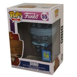 Funko POP! Spastik Plastik Vinyl Figure - DINO (Blue) #55 *Funko Box of Fun Exclusive*