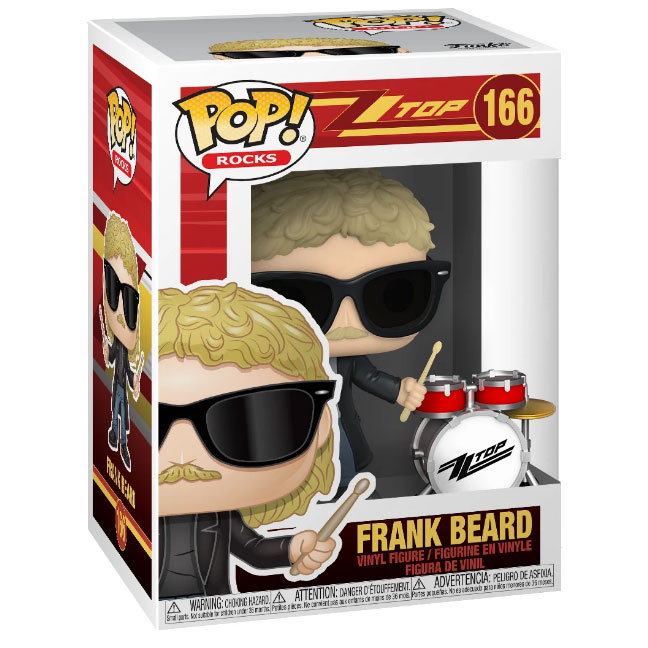 Funko POP! Rocks - ZZ Top Vinyl Figure - FRANK BEARD #166