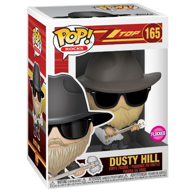 Funko POP! Rocks - ZZ Top Vinyl Figure - DUSTY HILL (Flocked) #165