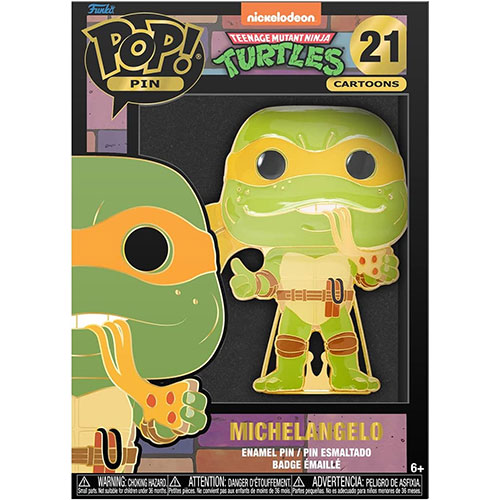 Funko POP! Teenage Mutant Ninja Turtles (Cartoons) Enamel Pin - MICHELANGELO #21