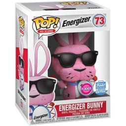 Funko POP! Ad icons Vinyl Figure - ENERGIZER BUNNY [Flocked] #73 *Exclusive*