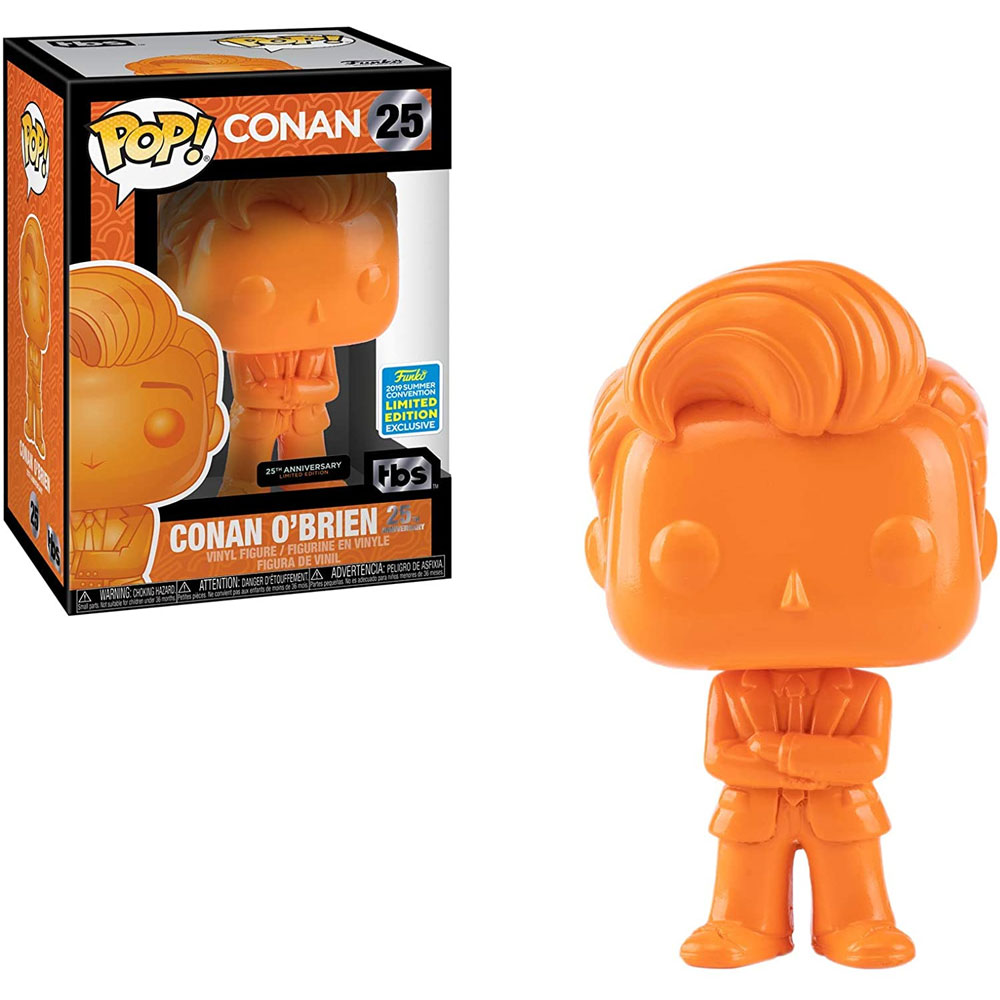 Funko POP! TV Conan O'Brien TBS - CONAN O'BRIEN #25 (Orange) *2019 Convention Exclusive*