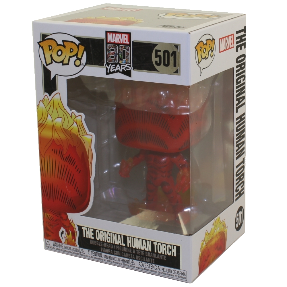 Funko POP! Marvel's 80th Anniversary S1 Vinyl Bobble Figure - THE ORIGINAL HUMAN TORCH #501