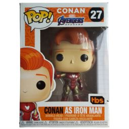 Funko POP! TV Conan O'Brien TBS Avengers Endgame Vinyl Figure - CONAN AS IRON MAN #27 *Exclusive*