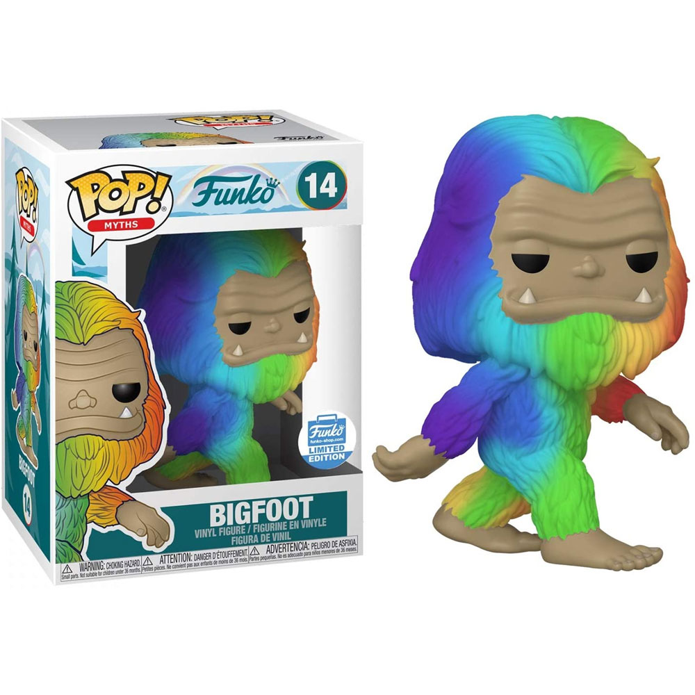 Funko POP! Myths Vinyl Figure - BIGFOOT (Rainbow) #14 *Funko Shop Exclusive*