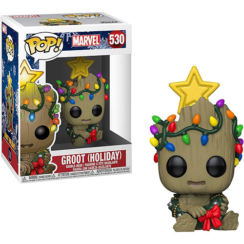 Funko POP! Marvel Holiday Vinyl Bobble-Head Figure - GROOT (Holiday) #530