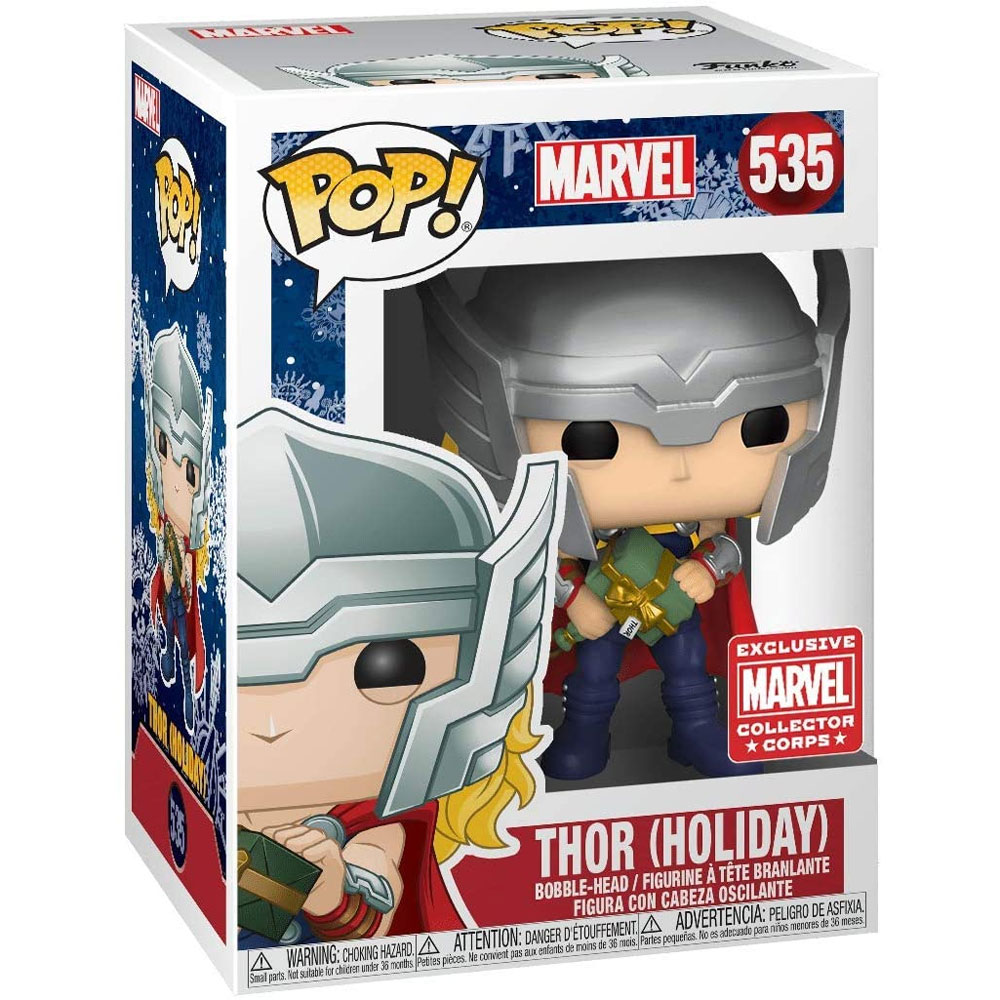 Funko POP! Marvel Vinyl Bobble-Head Figure - THOR (Holiday) #535 *MVCC Exclusive*