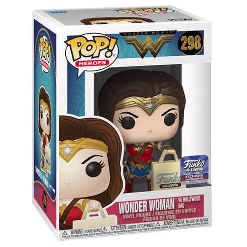 Funko POP! Heroes Vinyl Figure - WONDER WOMAN W/ HOLLYWOOD BAG #298 *Exclusive*