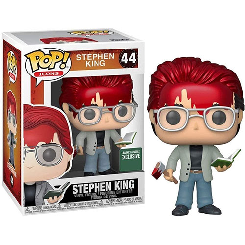 Funko POP! Icons Vinyl Figure - STEPHEN KING w/ Axe & Book #44 *Exclusive*