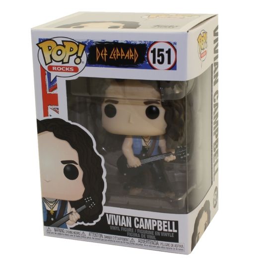 FUNKO POP ROCKS DEF LEPPARD VIVIAN CAMPBELL 151 45037 VINYL NEW IN STOCK