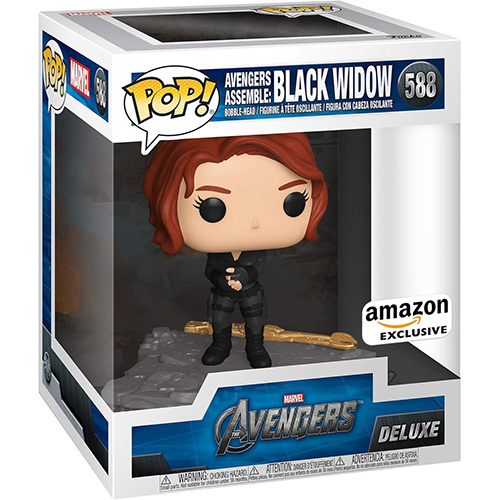 Funko POP! Deluxe Marvel Avengers Vinyl Bobble Figure - AVENGERS ASSEMBLE: BLACK WIDOW #588 *EXCL*