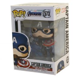 Funko POP! Marvel - Avengers: Endgame S3 Vinyl Bobble Figure - CAPTAIN AMERICA w/ Mjolnir #573