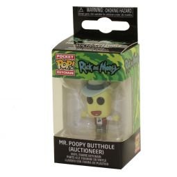 Funko Pocket POP! Keychain Rick and Morty S3 - MR. POOPYBUTTHOLE (Auctioneer)(1.5 inch)