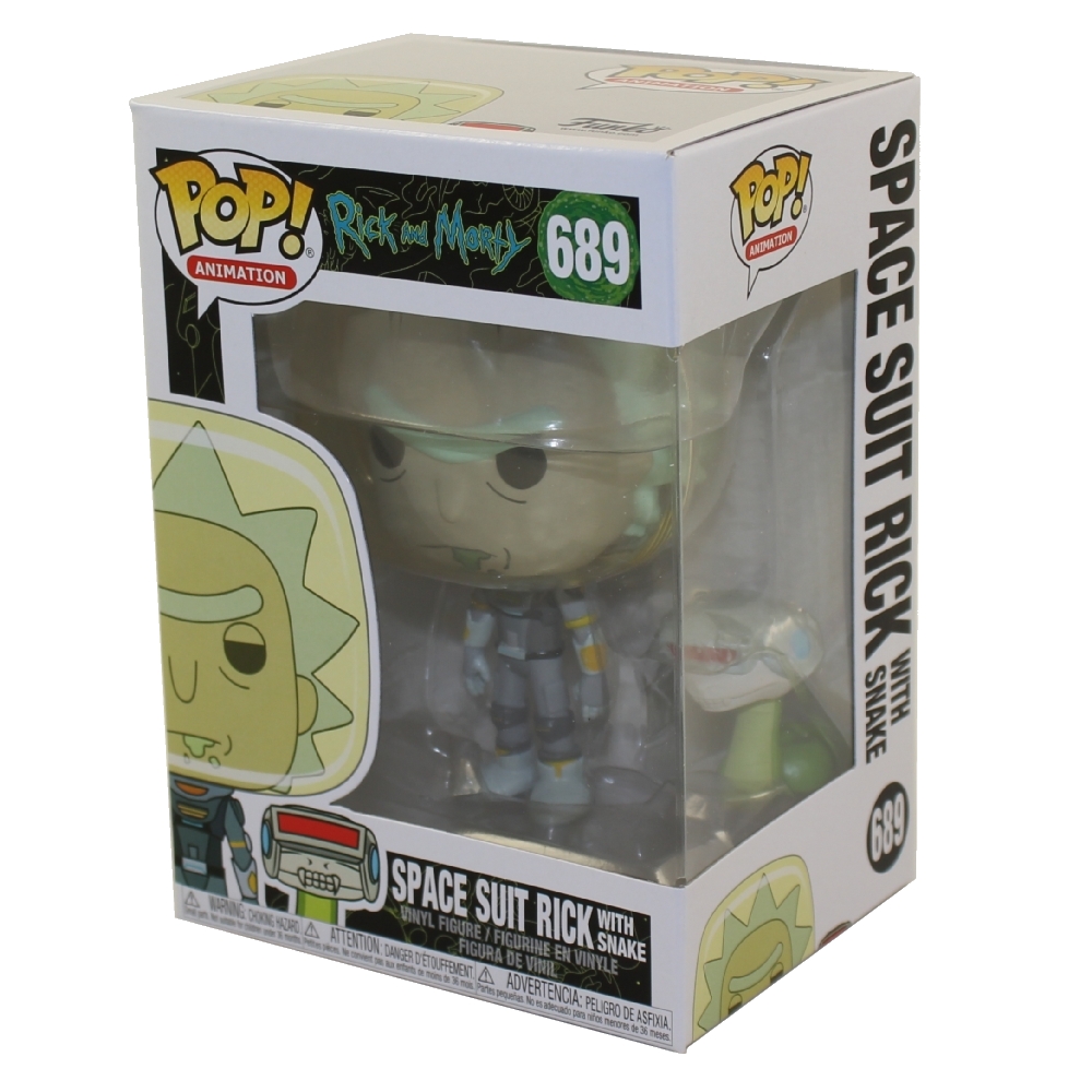 Funko POP! Animation - Rick and Morty S8 Vinyl Figure - SPACE SUIT RICK w/ Snake #689