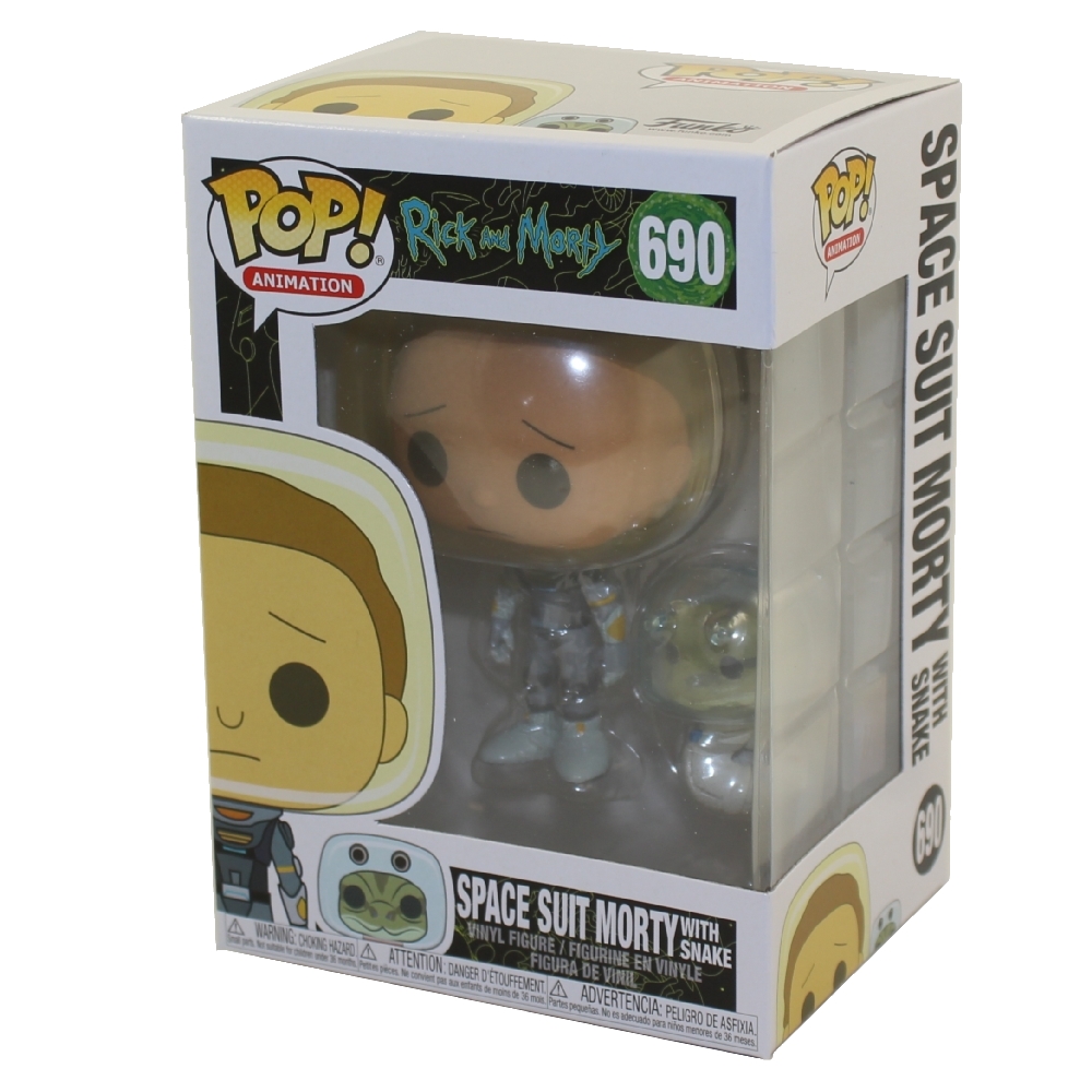 Funko POP! Animation - Rick and Morty S8 Vinyl Figure - SPACE SUIT MORTY w/ Snake #690