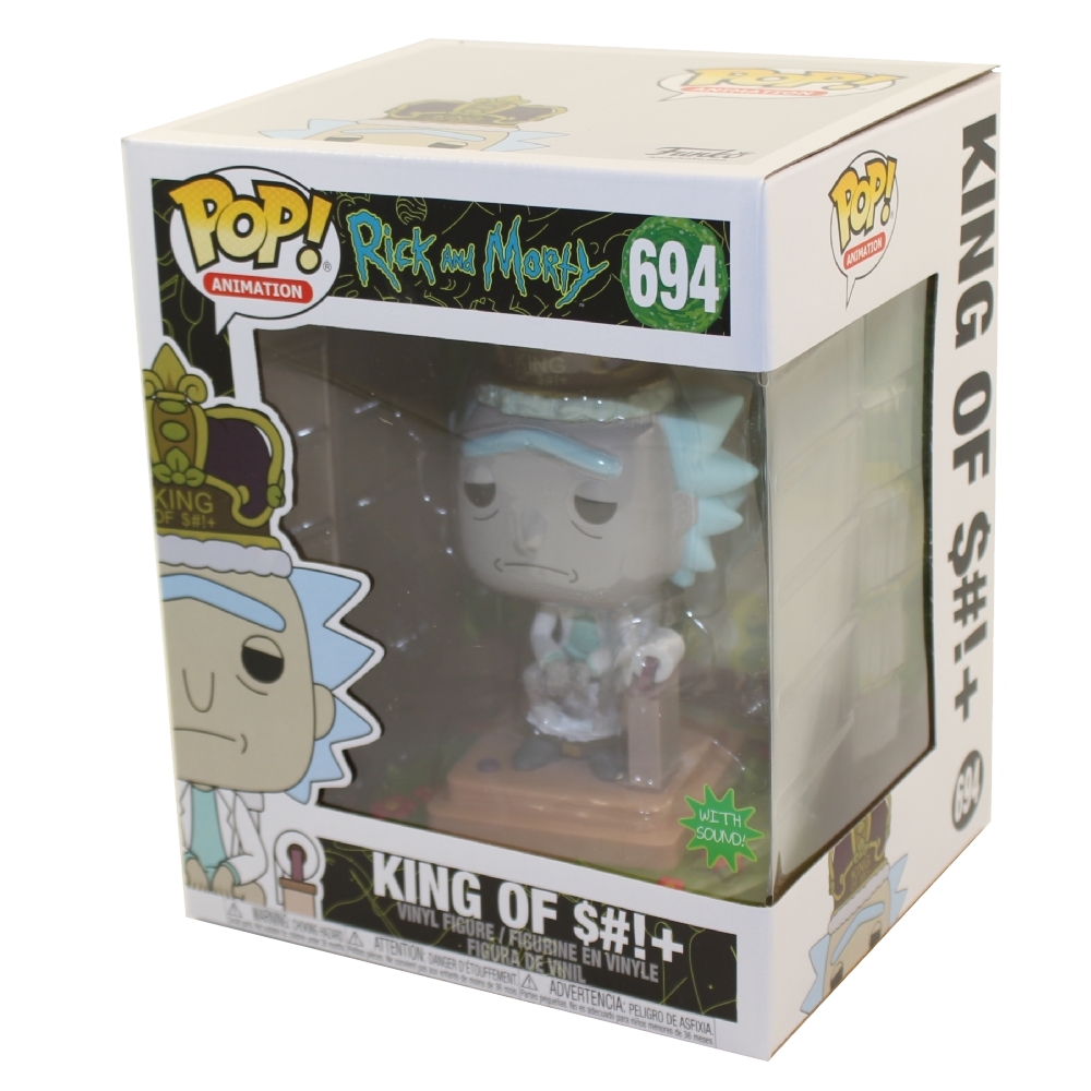 Funko POP! Animation - Rick and Morty Deluxe Vinyl Figure - KING OF $#!+ #694
