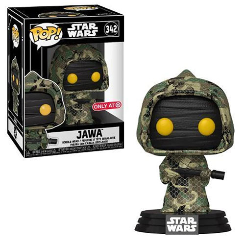 Funko POP! Star Wars Vinyl Bobble-Head Figure - JAWA [Camoflauge] #342 *Exclusive*