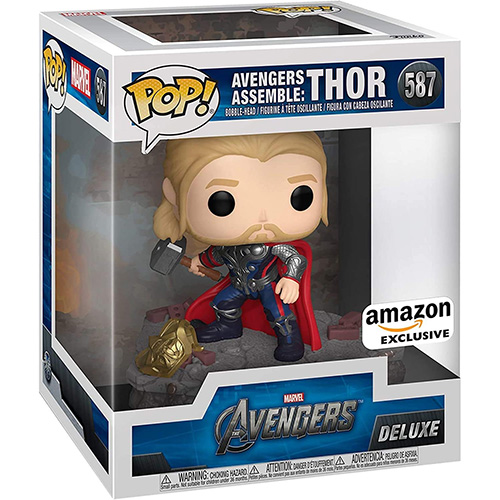 Funko POP! Deluxe Marvel Avengers Vinyl Bobble Figure - AVENGERS ASSEMBLE: THOR #587 *Exclusive*
