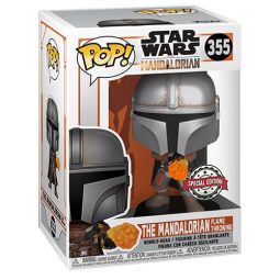 Funko POP! Star Wars Mandalorian Vinyl Bobble Figure - THE MANDALORIAN [Flame Throwing] #365 *EXCL*